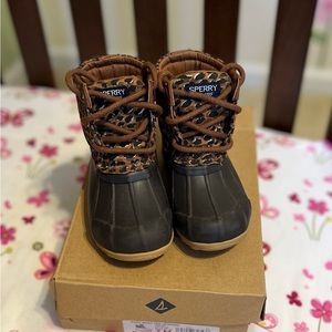 Sperry All Weather Boots Leopard